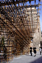 【创意竹子建筑设计图集下载】异形竹子连接结构/生态绿色教育建筑
