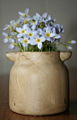 lovely old crock with flowers