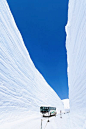 Wall of snow Tateyama Japan