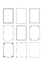 欧式古典小清新证书邀请函花纹花边边框