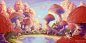 Mushroomscape by =Sedeptra on deviantART