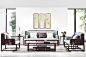 和·空纳万境168C沙发组合-新中式家具,中式家具图片,实木家具价格,现代中式家具价格,新中式沙发-檀颂