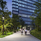 Ichigaya Forest - : “Ichigaya Forest” is the privately owned, publicly accessible, major open space on DNP’s 5.4-hectare new world headquarters site in the Shinjuku Ward. Vertical development and production modernization that extend underground made possi