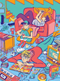 Colourful Lines and Comics by Kris Mukai