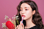 3CE MAISON KITSUNE VELVET LIP CRAYON #BLUSHED : 장밋빛 온도로 더 사랑스럽게  페미닌하고 차분한 무드의 웜 로즈핑크