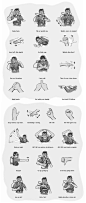 潜水手势-Dive-standard-scuba-diving-hand-signals.png 786×1,854 pixels