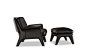 高清大图Minotti现代风格单人沙发 扶手椅 脚凳