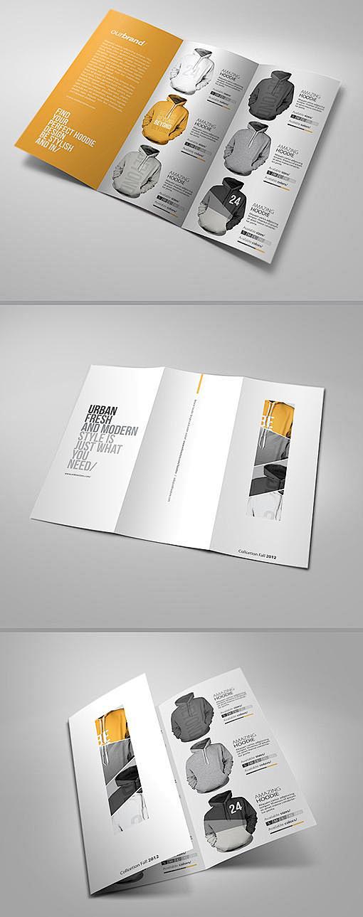 折页版式设计 折页设计欣赏 三折页设计作...