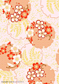 日式花纹-圆形花球设计图片