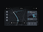Infotainment UI concept icons poi concept mobility car app navigation map maps vehicle infotainment uxui gui