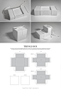 Trifold Box – structural packaging design dielines: 