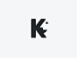 字母 K 的创意LOGO设计
