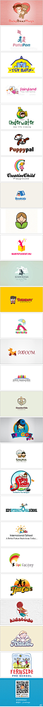 【早安Logo！一组儿童元素的Logo设计】@啧潴要穷游四方哈哈 更多创意Logo请戳→http://t.cn/zQUJvYS