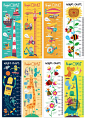 矢量卡通幼儿园交通行业形象儿童身高贴卡片海报装饰素材 G1531-淘宝网