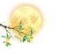 金秋月亮 桂花树