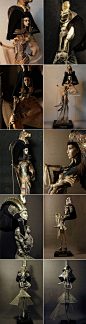 Beautiful Egyptian figurines by Katya & Lena Popovy.  www.popovy-dolls.com: