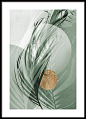 Graphic Palm Leaf No1 Poster