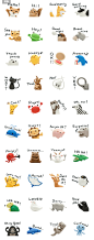 Kakuho Fujii's Clay Animals (Eng) - LINE Creators' Stickers