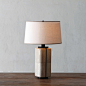 Canister Lamp in shagreen and bronze by Alexander Lamont