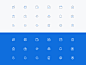 24px blue line icons