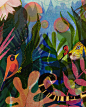 Tropical Dreams : This is a project for a spread from a project about drinks. 