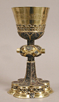 Chalice,ca 1460-80  Hungarian,cloisonne enamel,silver gilt: 