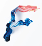 Flow — Typographic illustration : Typographic exploration using acetate and acrylic paints.