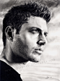 【Jensen】【图片】外站粉丝画的jensen素描鼠绘油画，各种。。！_看图_jensen吧_百度贴吧