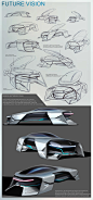 Diploma Project - Internship - Dacia EF-vision 2050 : Interior Automotive Design Diploma Project, Dacia concept car for the future