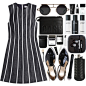 A fashion look from August 2015 featuring special occasion dresses, black sandals and crossbody purse. Browse and shop related looks.