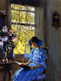 Margaret by the Window Edward Dufner