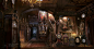 House with a Clock in it's Walls - Interior, Fernando Acosta : Here’s another image from the House with a Clock in its Walls . This was my favorite room to design, lots of elements to play with and also the contrast between cool and warm lights.
The movie