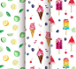 General 2000x1848 pattern texture colorful ice cream artwork