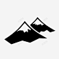 雪山高山冰图标 UI图标 设计图片 免费下载 页面网页 平面电商 创意素材