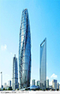 上海城市景观摩天大厦楼房建筑房地产素材建筑效果图景观设计