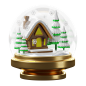 圣诞节图标新年元旦雪人礼物盒3D卡通UI插图插画PNG免抠PSD素材