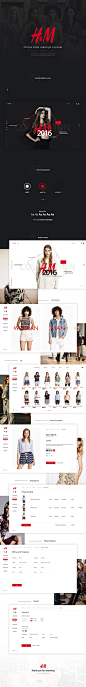 H&M服饰商城网页设计，来源自黄蜂网http://woofeng.cn/