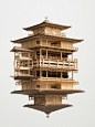 Takahiro Iwasaki (岩崎 貴宏, born 1975 in Hiroshima) is a Japanese artist and sculptor. This post groups some of our favorites works of this series where the artist creates a detailed model of a temple…