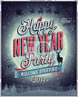 New Year Party Poster. Vector illustration._Yestone