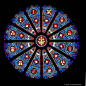 教堂花窗，宗教式对称。
#欢迎投稿##设计是一种态度#