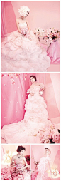 ❀粉色主题婚纱，很梦幻~