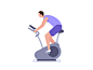 Fitnessbike dribbble