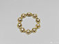 珍珠手鐲，台北故宫博物院藏。

长17公分、宽1.2公分、珠径0.5公分