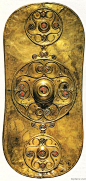 The Battersea Shield was found in the area around Chelsea Bridge, London.    Dated to 350 BC, it seems that an object this elaborate would belong to a member of the warrior elite or even a Celtic chief.    The Battersea shield is from the La Tene era whic