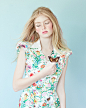 Water. Color. Flower : Beauty editorial based on pastel colors and real flowers 