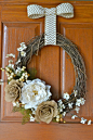 1 floral fall wreath