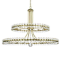 Clover 24 Light Two Tier Chandelier - Aged Brass