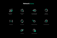 陈皮小皮采集到线框icon+像素画icon