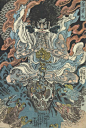 浮世绘，歌川国芳（1798～1861 O尖峰视界）