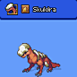 This may contain: an animal in pixel art style with the words suddra on it's chest